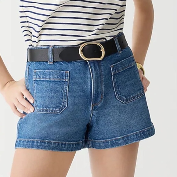 NWT! J.Crew Patch-pocket denim short in Hillside wash. Size 22. BY146 - Picture 3 of 5